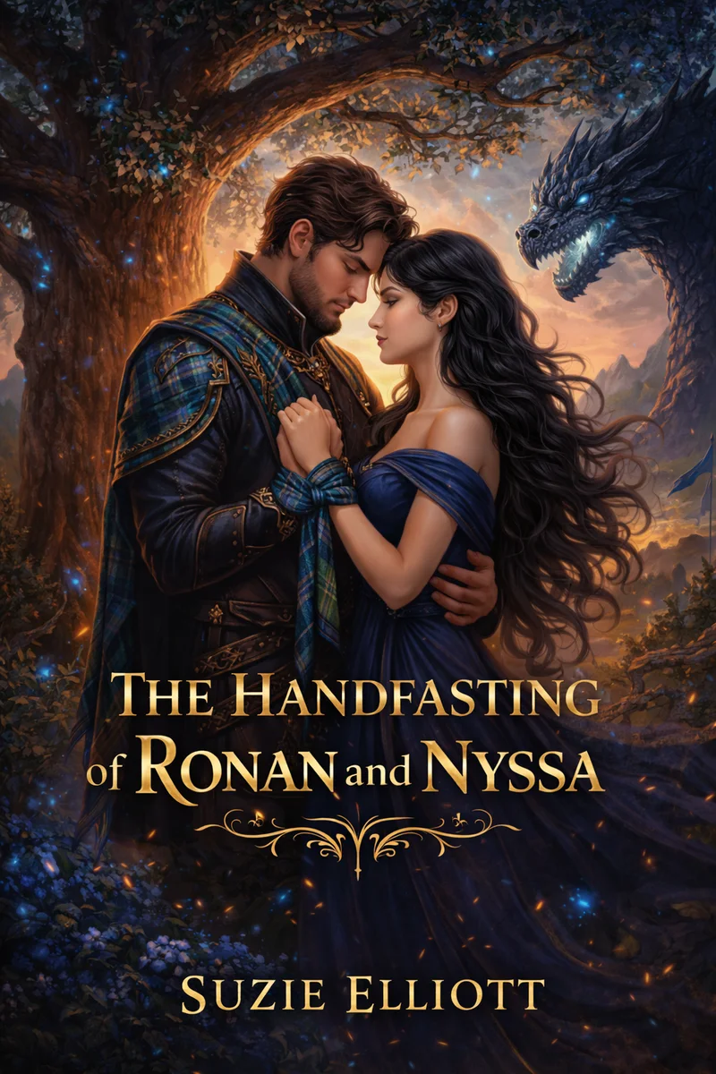 Cover of The Handfasting of Ronan and Nyssa by Suzie Elliott